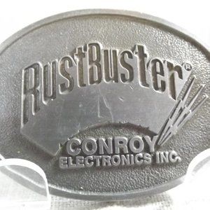 Vintage RustBuster Conroy Electronics Belt Buckle